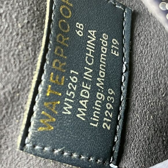 Cole Haan Women's ZeroGrand Blue Leather Waterproof Ankle Booties Size 6 B - Picture 6 of 8